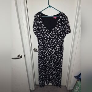 Betsy Johnson Women's Cherry Dress Black And‎ White Size 24W